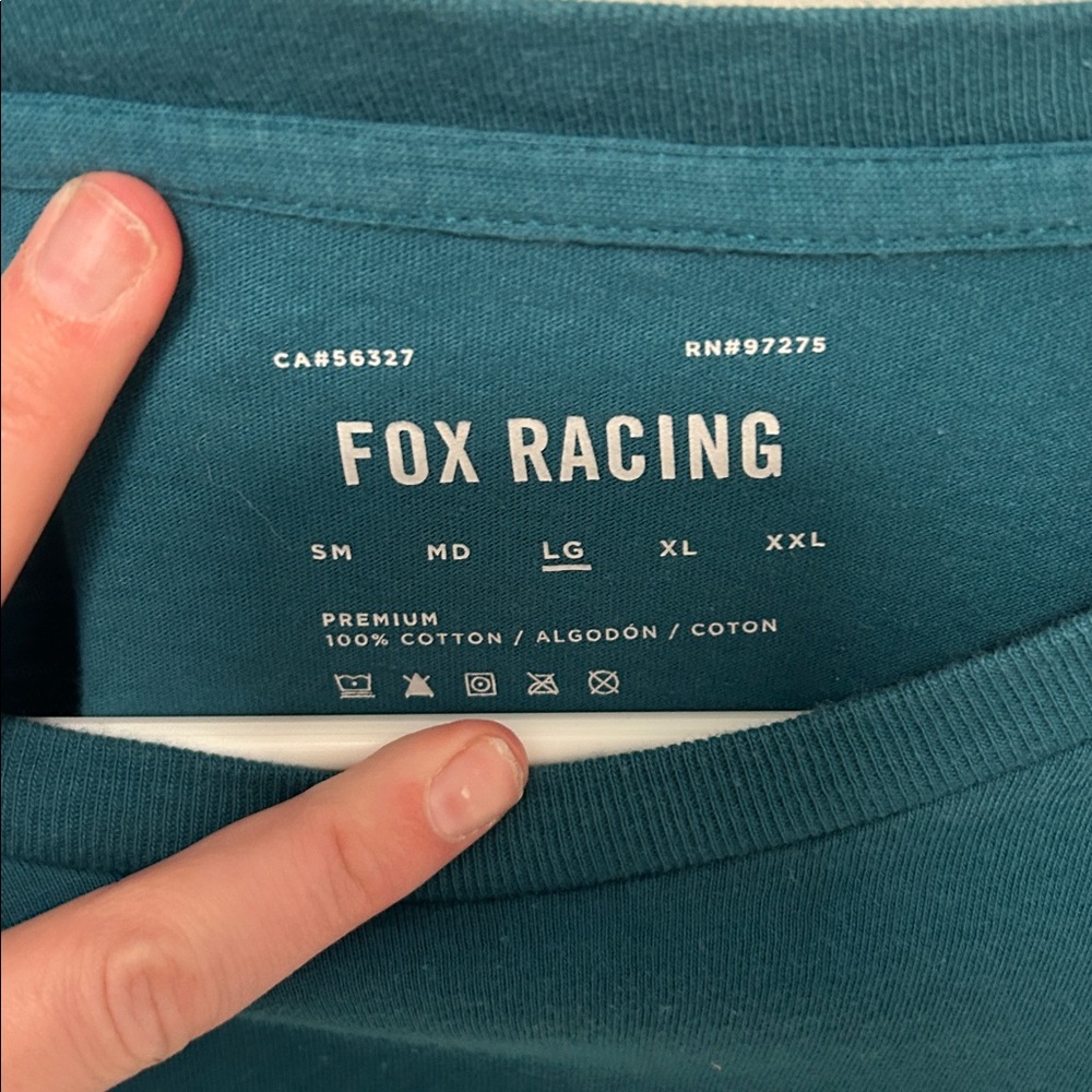 Men’s Fox Racing Deep Teal Tee - Picture 2 of 2